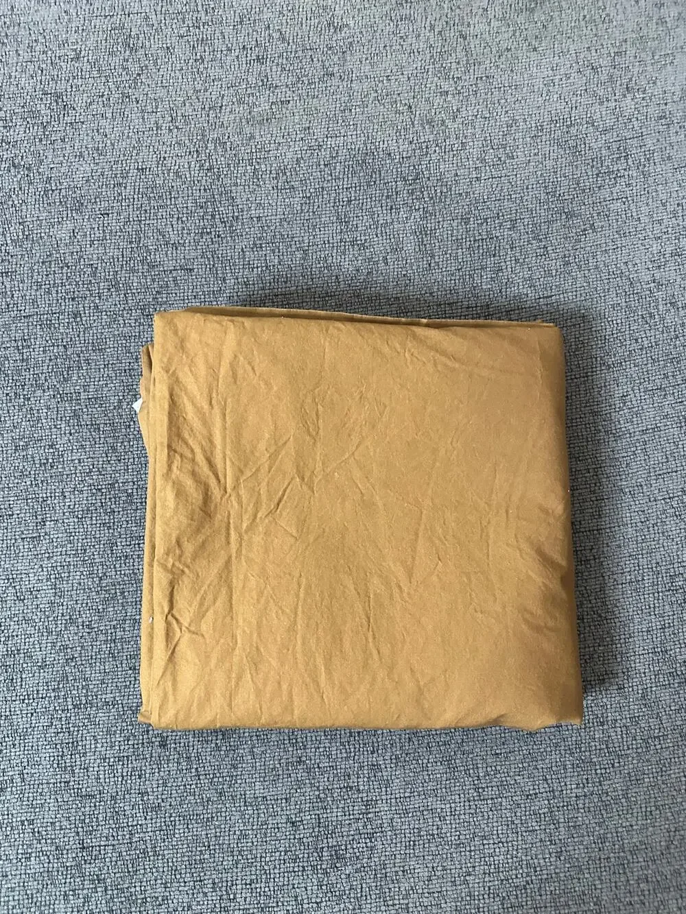 RH Restoration Hardware Italian Classic Percale Queen Flat Sheet Camel Brown